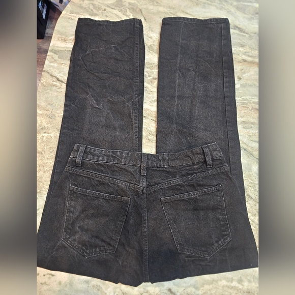 Zara Women’s Black High Rise Skinny Jeans Size 8 Button Fly 100% Cotton - Picture 6 of 9